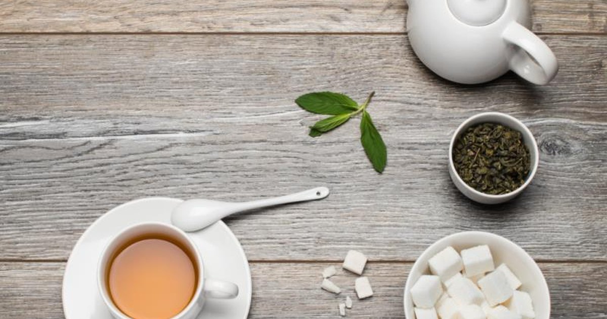 How many calories are in a cup of tea that is sweetened with sugar?