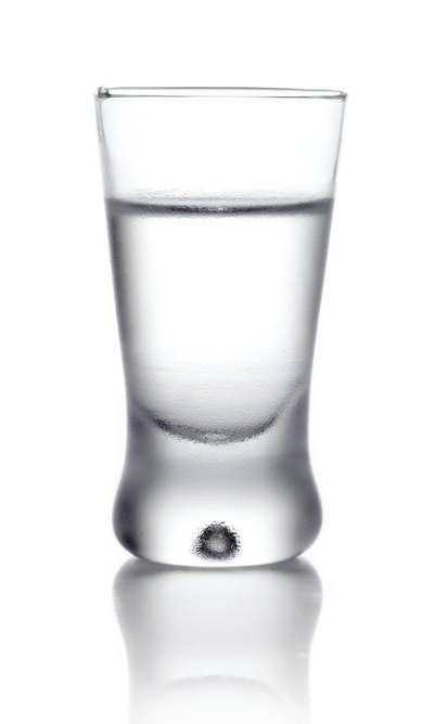 How many calories are in a shot of vodka?