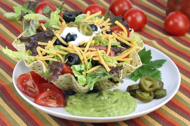 Directions for Baking Tortillas Into Taco Salad Bowls