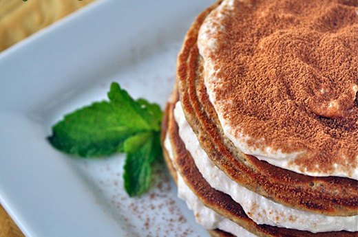 1. Tiramisu Protein Pancakes