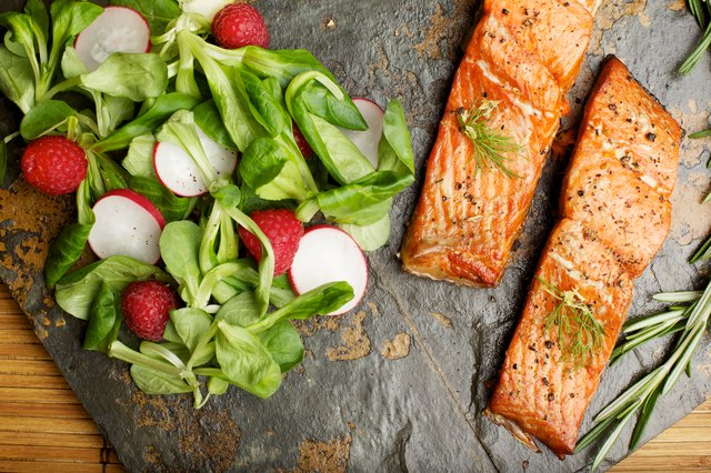 Salmon, a brain food, is rich in omega-3 fatty acids and may slow the progression of brain disorders.