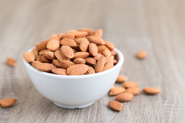 Almonds, a brain food, are rich in vitamin E and may help slow cognitive decline.