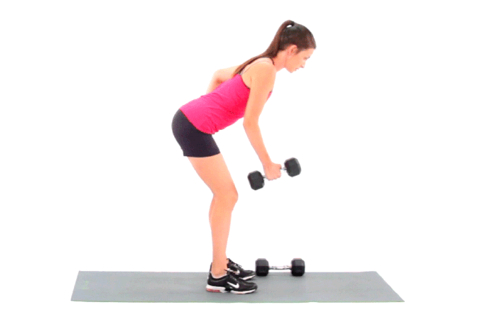 Image result for Bent  Over Kettlebell Row gif
