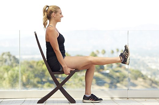 8. Seated Leg Extensions