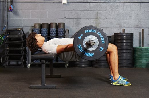 8. Complete 10 Barbell Hip Thrusts With 150 Percent of Your Body Weight