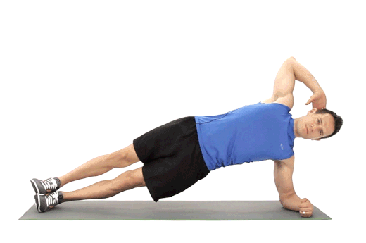 Image result for Side Plank Crunch gif