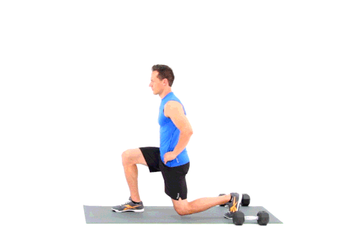 1. Half-Kneeling Hip Flexor Stretch